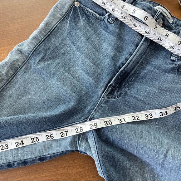 Good American Women’s Good Waist Two Tone Denim Jeans High Rise Skinny Blue 2/26 - Picture 9 of 9
